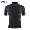 Mallas para Hombres y Mujeres, Camisas Deportivas de Running con Cuello Solapa de Pie, Elásticas Transpirables de Secado Rápido Ropa para Entrenador Personal de Fitness de Manga Corta