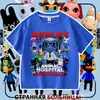 Nueva camiseta de manga corta para niños del juego de Roblox Animal Hospital, top moderno