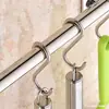 Acessórios originais gancho de aço inoxidável preto gancho em S sem furos gancho em S gancho de roupa gancho de parede diário gancho de prego