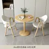 Mesa y sillas de recepción y negociación para apartamento pequeño, sencillas y casuales, mesa redonda pequeña para balcón de cafetería de té de leche, mesa y sillas de ocio para balcón