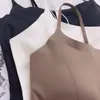 Top Transparente para Transmisión en Vivo con Almohadillas de Sujetador Incorporadas para Mujer, Camisola Anti-Exposición, Sujetador Exterior, Diseño de Espalda Adelgazante y Hermoso, Capa Base