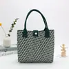 Bolso de Mano Tejido Gran Capacidad Bolsa para Artículos Varios Bolso Tejido Retro Japonés Coreano Tacto de Alta Gama Bolso Cubo Bolso de Mano Transfronterizo
