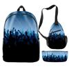 2022 Nuevo Transfronterizo Patrón Danza de Sombras Amazon Traje Periférico Mochila Bolso de Hombro Estuche para Lápices Set
