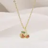 Collar de Cereza Roja Chica Dulce Colgante de Fruta Linda Cadena para Clavícula de Diamante Rojo Cereza Modelo Nuevo 2026