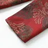 Nuevo Cárdigan Retro de Solapa para Primavera y Otoño, Top Grueso para Mujeres de Mediana Edad y Mayores, Chaqueta Holgada Estampada de Longitud Media