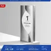 Trofeo de Cristal Creativo Hecho a Medida para Reuniones Anuales Corporativas de Alta Gama para Honrar a Empleados Destacados, Trofeo de Metal Hecho a Medida
