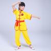 Ropa de práctica de artes marciales para niños Ropa de actuación de kung fu chino Ropa de entrenamiento de artes marciales de competición Ropa para actuación de tambor de danza del dragón y del león