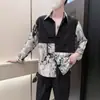 Chaqueta tie-dye estilo americano, colección de primavera para hombre, irradia una vibra sofisticada y cool, camisa de manga larga, estilo retro japonés, chaqueta de otoño, moderna
