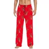 Pantalones de pijama de algodón imitación con estampado 3D, europeos y americanos, transfronterizos, casuales para el hogar, para hombre y mujer, con cordón, bolsillo lateral con solapa, pantalones para el hogar, pantalones
