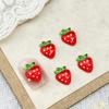Accesorios de Arte para Uñas de Dibujos Animados de Fresas Transfronterizos, Fresas Simuladas de Crema, Accesorios DIY para Pasadores de Pelo, Pendientes, Decoraciones para Uñas