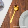 Cuchara Mini de Acero Inoxidable de 10 cm Modelo Nuevo Cuchara para Condimentos de Cocina Cuchara Pequeña para Postre 304 Cuchara para Miel y Condimentos