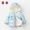 2025 Ropa Nueva para Niños Chaqueta de Plumas para Niños Acolchada Gruesa de Terciopelo con Capucha de Dibujos Animados para Bebés Ropa de Invierno para Niños y Niñas