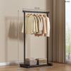 Tendedero de Piso para Ropa para Hogar Dormitorio, Plegable de Barra Única Simple para Interior Dormitorio Móvil Perchero para Ropa y Sombreros