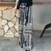 Pantalones de pierna ancha para mujer, Pantalones de pijama con estampado retro, Pantalones finos holgados de verano, Pantalones casuales para casa, Pantalones para caminar estilo perezoso