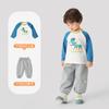 Conjunto de Camiseta de Manga Longa Kaka Panda para Meninos e Calça Longa para Meninas Roupa de Outono Infantil Conjunto Casual de Duas Peças Tendência para Bebês
