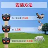 Nuevo Modelo de Dispositivo Repelente de Animales con Luz Intermitente, Repelente Solar para Exteriores para Animales Salvajes, Jabalíes, Conejos, Lobos, Ciervos y Comadrejas