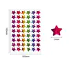 Etiquetas de Estrella de Cinco Puntas de Colores Láser para Niños, Etiquetas Adhesivas DIY de Estrella de Cinco Puntas, Pegatinas de Recompensa, Decoraciones de Estrellas