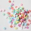 Argila macia de 5mm não porosa colorida pequena plana diy capa de celular beleza joia de unha feita à mão enchimento para slime