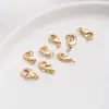 Atacado Fivela Banhada a Ouro 18K Acessórios para Joias Artesanais DIY Fivela de Conexão Corrente Extensora Fivela Cauda de Peixe Fivela Lagosta Mais Argola
