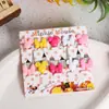 Serie de 10 piezas tenedor de fruta de dibujos animados para el hogar animal lindo señal Bento traje de señal decorativa creativa para bento