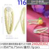 Clip BB Ondulado Color Caramelo de 5cm con Goteo de Aceite Pieza Ondulada para Golpear Clip para Flequillo Clip Lateral Clip de Gota de Agua Clip para Niños Clip Adhesivo Desprendible