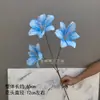 Flores Artificiales para Boda, Lirios de 3 Cabezas con Impresión en Seda, Decoración Floral para Bodas y Hoteles, Fabricantes Mayoristas