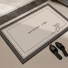 Alfombrilla Absorbente para Suelo de Baño, Alfombra de Baño, Alfombrilla Suave de Barro de Diatomeas Antideslizante de Goma, Felpudo para Inodoro, Felpudo para Lavabo