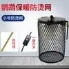 Lámpara de Calor para Loro, Calentador de Pájaros Anti-Quemaduras y Anti-Mordeduras para Codorniz, Esencial de Invierno, Lámpara de Calefacción para Mascotas Hámster