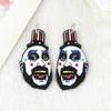 Venta caliente transfronteriza: pendientes, collares y llaveros de acrílico con personajes de películas de Halloween.