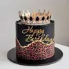 Mariposa de Acrílico Flor Feliz Cumpleaños Inserto para Pastel Repostería Postre Suministros para Fiesta Descuento por Volumen