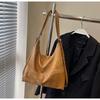Bolsa Tote Grande Capacidade Moda Coreana Transfronteiriça para Mulheres 2026 Nova Mochila Retrô Bolsa de Ombro Único Transversal Color Block