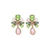 Pendientes de Aleación de Cobre para Mujer con Estilo Retro Francés, Diseño de Nicho, Temperamento Elegante de Gama Alta, Transmisión en Vivo Transfronteriza de Segunda Mano