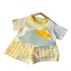 Conjunto de Ropa de Casa de Verano para Niños, Pijama Estiloso de Nube para Niños, Pantalones Cortos Finos de Manga Corta para Bebé para Habitaciones con Aire Acondicionado