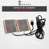 Almofada térmica com temperatura ajustável e controle por timer, tecido de aquecimento elétrico de fibra de carbono, filme de aquecimento, cinto lombar, vestuário, suporte para cintura e joelho, elétrico 5V