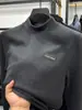Camisa Base de Veludo Dupla Face para Homens, Gola Alta Meia, Camiseta de Manga Longa, Moletom, Roupa Íntima Térmica para Outono e Inverno, Camisa Escovada, Camiseta