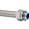 Conector de Rosca Exterior de Acero Inoxidable 304 al por Mayor, Conector de Rosca Exterior para Tubo Conduit, Conector de Caja de Tubo Flexible Metálico Recubierto de Plástico Dpj