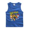 Chaleco infantil Wangwang sin mangas para niño, top de algodón, verano nuevo, ropa exterior para niña, delgado, transpirable, camiseta básica