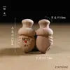 Sândalo Verde Escultura Desenho Animado Pintado Fofo e Divertido Acessório Decorativo Artesanal DIY Pingente de Colar Pingente de Chaveiro Pingente de Bolsa