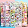 Pegatinas de Dibujos Animados para Niños Sanrio Unicornio Animales Lindos 3D Suaves Apachurrables Pegatinas para Aliviar el Estrés