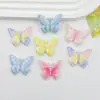 Cara Brillante Letra Colorida Mariposa Accesorios de Resina Hechos a Mano DIY Pasador Tocado Agujero de Vaso de Agua Zapatos Material para Joyería