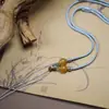 Cordón para Colgante de Cuentas Pequeñas, Cordón de Collar Tejido a Mano, Cordón para Collar con Colgante de Jade Pixiu Guanyin, Cordón Unisex