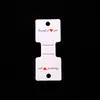 Tarjetas Plegables para Collares de Cartulina Blanca al por Mayor en Stock, Tarjetas de Exhibición para Empaquetar Colgantes de Cadena para Suéteres, Tarjetas para Joyería de Plata S925