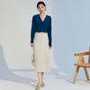Roupas Femininas de Seda 2026 Primavera e Verão Nova Gola V Manga Longa Crepe de Chine de Hangzhou Top de Seda de Amora