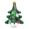 Balão de Natal Árvore de Natal Velho Muleta Pirulito Balão de Filme de Alumínio Natal Balão Pendurado Decoração de Festa