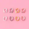 Fio de Prata Esterlina S925 Enrolamento Acabamento Fivela Fivela em Forma de U Acessórios Feito à Mão DIY Conexão Pulseira Colar Material de Fivela Tubo em Forma de U