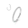 Anillo de Nariz para Piercing Retorcido de Acero Inoxidable Aro Cerrado Continuo Anillo de Nariz Espiral Pendiente Anillo Multifuncional Directo del Fabricante
