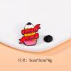 Broche Original Nuevo de Dibujos Animados con Letra Inglesa, Libro, Flor, Insignia Metálica, Versátil, Accesorios para Bolsa, Pin, Colgante