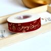 Cinta de Terciopelo Estampada en Oro Estilo Nuevo Estilo Navideño Cinta Decorativa Navideña Material para Lazo de Caja de Regalo Empaque de Regalo