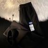 Pantalones casuales rectos tipo waffle de primavera y otoño para hombre, pantalones de pierna ancha holgados de marca de moda, pantalones deportivos para niños, pantalones delgados de verano