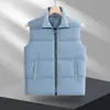 Colete de Algodão com Penugem Roupas de Trabalho Personalizadas Estampadas com Logo Colete de Algodão Engrossado Outono e Inverno Evento de Grupo Corporativo Roupa de Funcionário